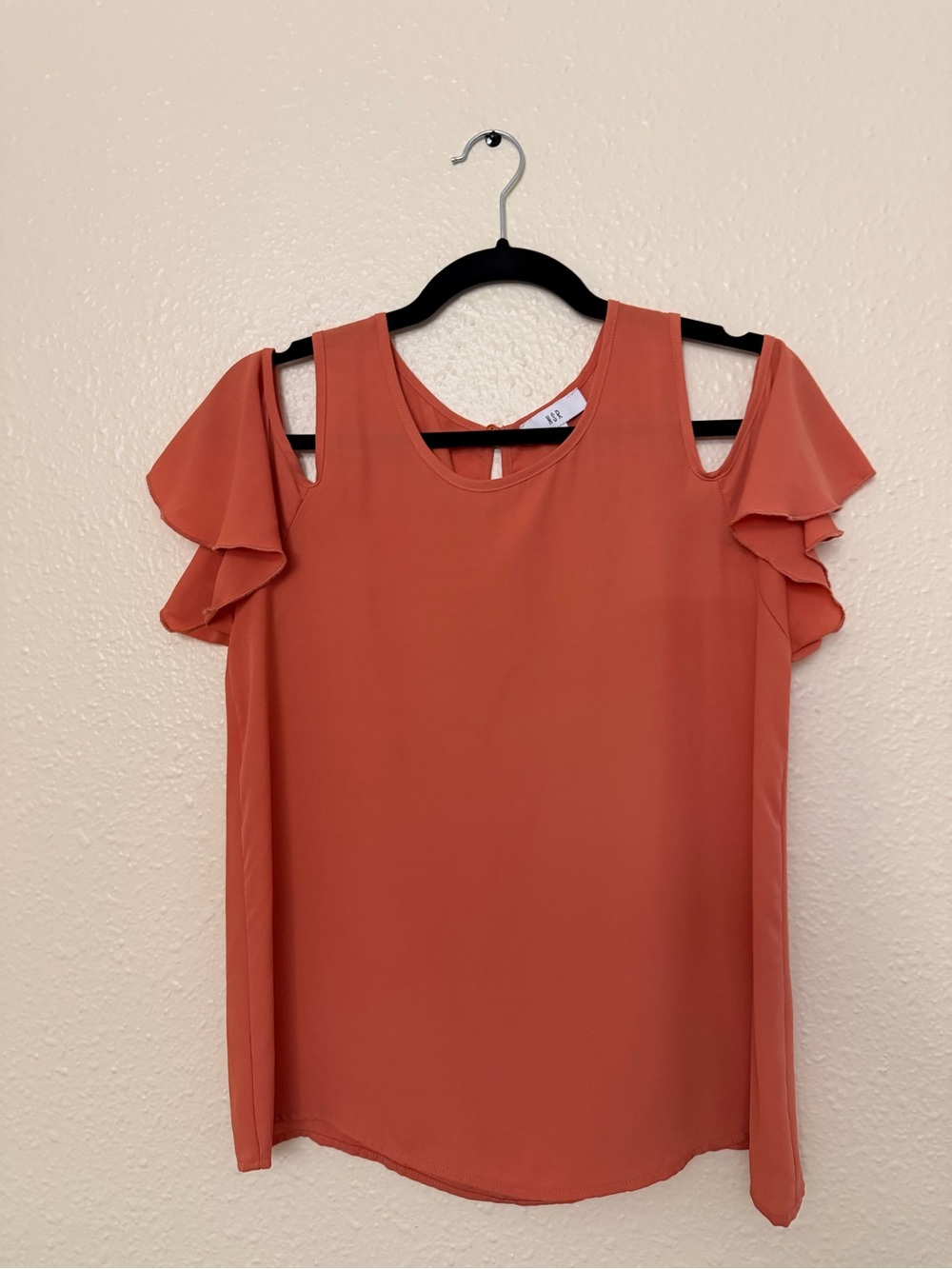 NSR Stitch Fix Cold Shoulder Round-Neck Blouse